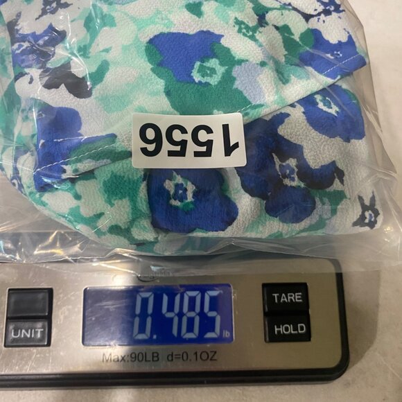 Croft & Barrow‎ Blouse Womens XL Floral Green Blue 3/4 Sleeves Casual Flowy - Picture 10 of 10